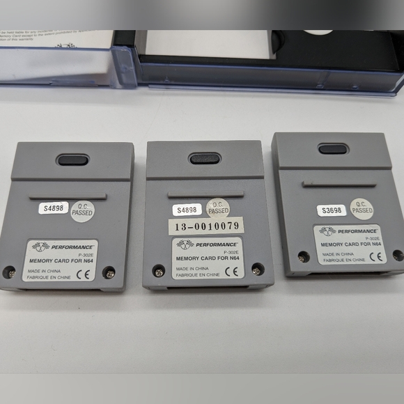 Lot Of 3 Nintendo 64 Memory Card Controller Pack by Performance N64 - Picture 7 of 14